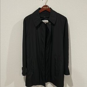 Calvin Klein Women's Black Short Trench Coat